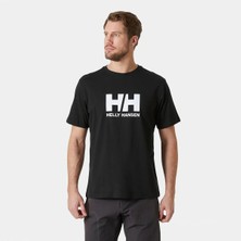 Helly Hansen Hh Logo 3.0 Erkek Siyah Yuvarlak Yaka Tişört