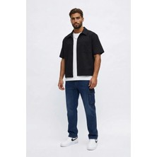 Markapia Man Erkek Regular Fit Kargo Cepli Jean Pantolon