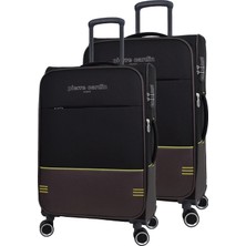 Pierre Cardin Ultra Light Hafif Lüx Kumaş 2'li Valiz Seti Büyük Boy - Orta Boy PC8200