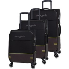 Pierre Cardin Ultra Light Hafif Lüx Kumaş 3'lü Valiz Seti PC8200