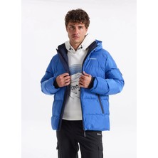 Discovery Expedition D4WM-MNT3242 Mavi Kapitone Erkek Mont