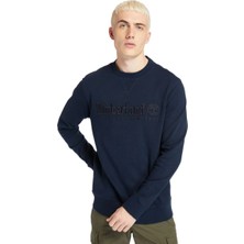 Timberland Establıshed 1973 Embroidered Logo Crew N Erkek Lacivert Sweatshirt TB0A2FEQ4331