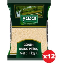 Yazar Gönen Baldo Pirinç 1 Kg x 12 Paket