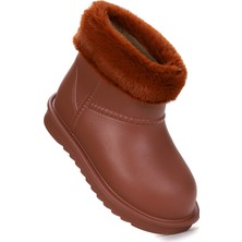 Kiko Kids Geta Su Geçirmez Içi Kürklü Kız Çocuk Eva Yağmur Kar Çizme Taba