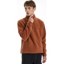 Jeep Kiremit Erkek Dik Yaka Relaxed Polar Sweatshirt C4WM-SWT4201