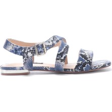 Nine West Etrına2 5fx Mavi Kadın Düz Sandalet