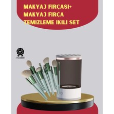Aesco Profesyonel 13’lü Makyaj Fırçası + USB Fırça Temizleyici Ikili Set