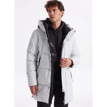 Discovery Expedition D4WM-KBN3985 Gri Relaxed Baskılı Erkek Kaban