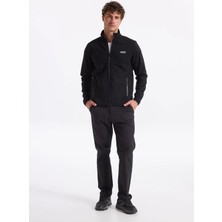 Discovery Expedition Kahve Erkek Dik Basic Düz Polar Sweatshırt D4WM-SWT3994