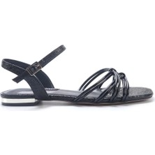 Nine West Mabera 5fx Siyah Kadın Düz Sandalet