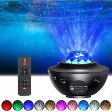Eco Lounge Yıldız ve Bulutsu Efekti Yansıtan Projektör ile Bluetooth Bağlantılı Parti ve Dekorasyon Lambası