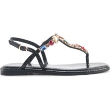 Nine West Orane  5fx Siyah Kadın Düz Sandalet