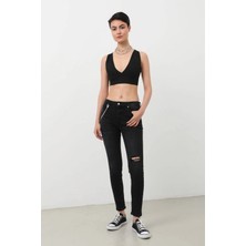 Banny Jeans Kadın Skinny Fit Esnek Pantolon Siyah