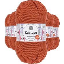 Just Cheap Store 5 Adet Baby One Tüylenmeyen El Örgü Ipi Yünü Tarçın K1210