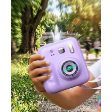 Eco Lounge Çocuk Dijital Fotoğraf Makinesi Anında Baskı ve 4 Rulo Kağıt 5 Kalem Hediye