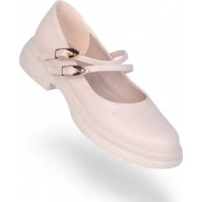Scarletta S12 Cilt Krem Kadın Loafer Ayakkabı