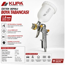 Kupa Üstten Boya Tabancası 1.8 mm