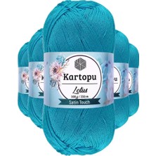 Just Cheap Store 5 Adet Lotus Bikini Büstiyer Bluz Örgü Ipi  K512 Turkuaz