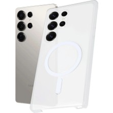 Aesco Samsung Galaxy S25 Ultra Kılıf Pc Zara Magsafe Şeffaf Kılıf - Şeffaf