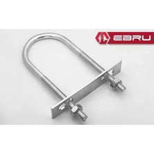 Marsilyan Ebru U Civata, Karşılık Demiri + Somunlu - M8X35 - 2 Set
