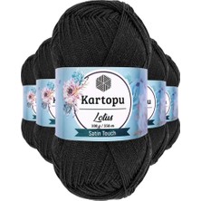 Just Cheap Store 5 Adet Lotus Bikini Büstiyer Bluz Örgü Ipi  K940 Siyah