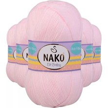 Just Cheap Store 5 Adet Elite Baby El Örgü Ipi Tüylenmeyen Bebek Yünü Soft Pembe 2892