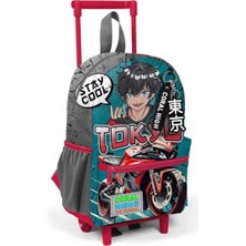 Coral High Anaokulu Çekçekli Sırt Çantası Motorsiklet Desen 24064