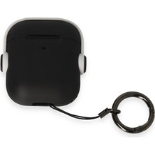 Aesco Apple Airpods 2 (2.nesil) Cool Kılıf - Siyah-Beyaz