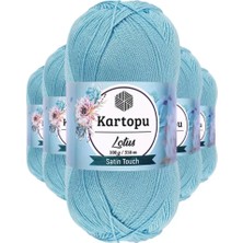 Just Cheap Store 5 Adet Lotus Bikini Büstiyer Bluz Örgü Ipi  K537 Bebe Mavi