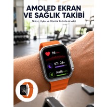 Hobilinka Akıllı Saat Unısex Zarif Görünümlü Titanyum Kasa Amoled Ekran Müzik Dinleme Yeni Nesil