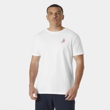 Helly Hansen Shorelıne T-Shırt 3.0 Erkek Beyaz Tshirt HHA.54601-HHA.001
