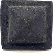 Marsilyan Antika Tarz Dekoratif Pirinç Flanşlı Piramit Kabara - 29 Mm, Oksit
