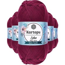 Just Cheap Store 5 Adet Lotus Bikini Büstiyer Bluz Örgü Ipi  K747 Mürdüm