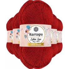 Just Cheap Store 5 Adet Lotus Lux Bikini Büstiyer Bluz Simli Örgü Ipi K165 Kırmızı