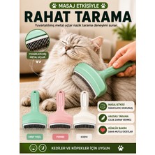 Open City Evcil Hayvan Tüy Toplama Tarağı Kedi Köpek Bakım Tarağı Ergonomik Model Renkli