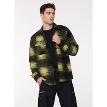 Discovery Expedition Sarı - Siyah Erkek Relaxed Fit Ekose Gömlek D3WM-GML2