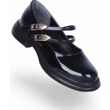 Scarletta S12 Rugan Siyah Kadın Loafer Ayakkabı