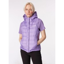 Discovery Expedition Caterpillar Siyah Kadın Dik Yaka Kapitone Puffer Yelek C3WG-YLK02
