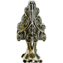 Marsilyan Lükens Sandık Ayağı, Kutu Ayak 4 cm - Nikel