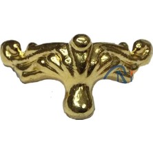Marsilyan Köşe Etekli Sandık Ayağı, Kutu Ayak 1,5 cm - Sarı
