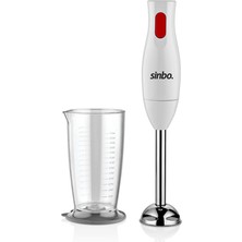 MiraLive Sinbo Çubuk El Blender - 700 ml Ölçekli Hazne - Paslanmaz Çelik Uçlu