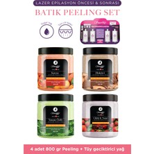 Smoothly Lazer Peeling Epilasyon Peeling Batık & Çilek Bacak Onarıcı 4 x 800G + 4lü Karınca Yumurtası Yağ
