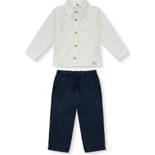 Mothercare Erkek Bebek Düğmeli Gömlek Yaka Uzun Kol Reçme