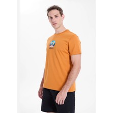 Discovery Expedition D6SM-TST3687 Turuncu Bisiklet Relaxed Düz Erkek T-Shirt