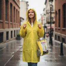 Bay-Tec Eva Su Geçirmez Yağmurluk - Sarı (Polyester Çift Katman Eva ile Kaplanmış)