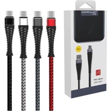 Uravas Store Mey Ithalat®  S61 Micro USB Kablo 1.2m 2.1A - Kırmızı