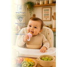 TeknoKapsül Babyjem Silikon Uçlu Meyve Sebze Emziği Pembe