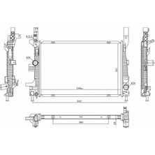 Oris Dpmix-Hb Radyator Brazing A/m 546X351X26 Focus Iii 1.5 Tdci 2011 606033