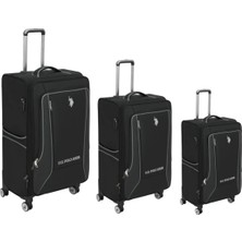 U.S. Polo Assn. PLVLZ24020 3'lü Kumaş Valiz Seti
