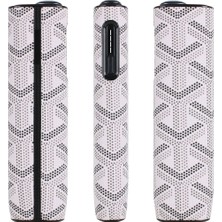 Iluma I One Goyard Desenli Beyaz / Gri Iqos Kılıfı - Yeni Model Iluma I One Kılıf